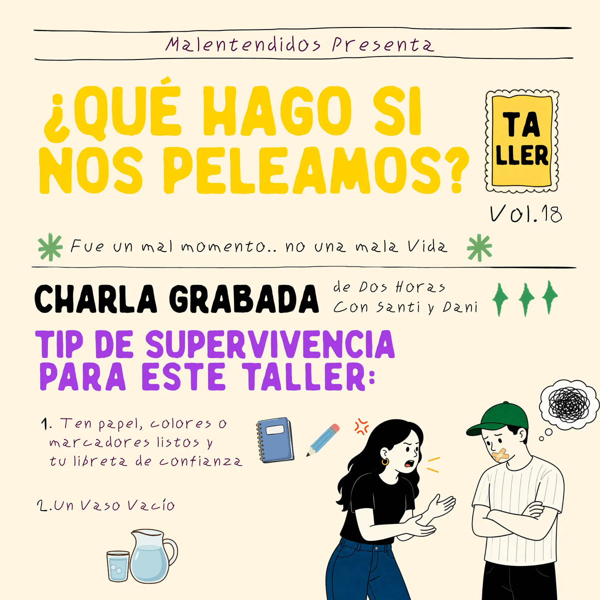 Taller ¿Qué Hago si Nos Peleamos?