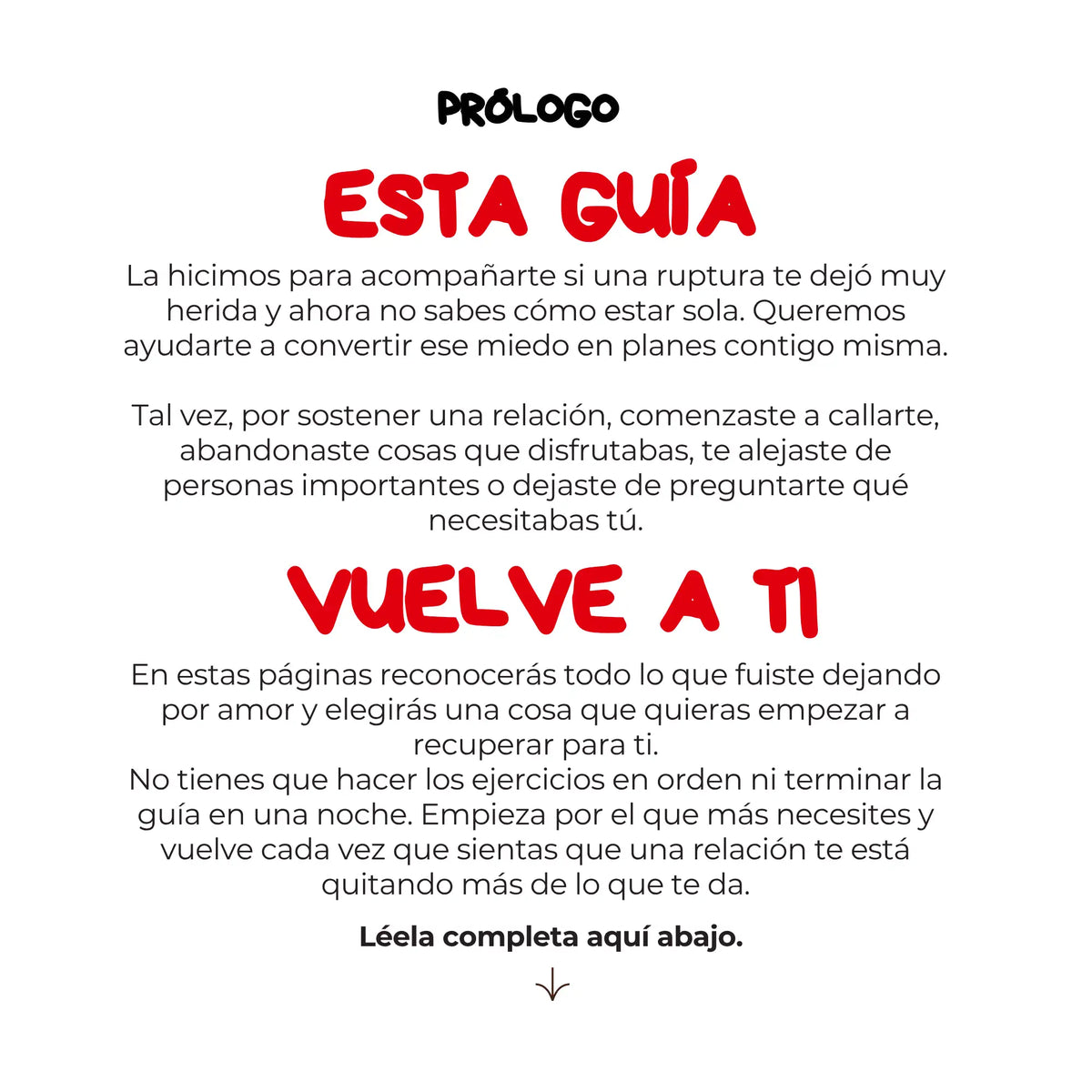 Guía Me olvidé de Mí