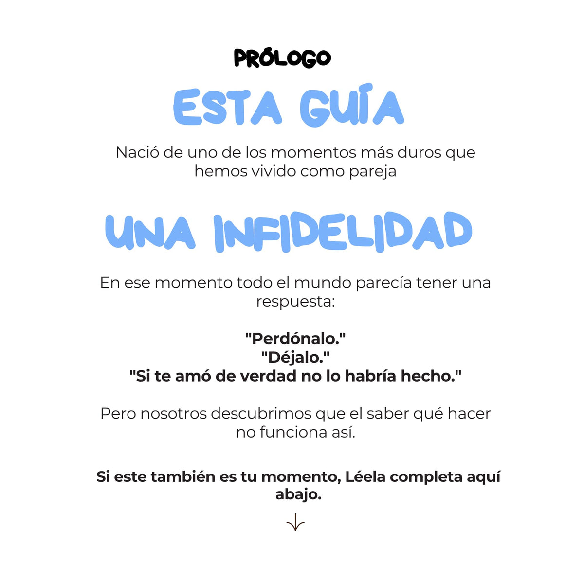 Guía No Sé Cómo Perdonarte