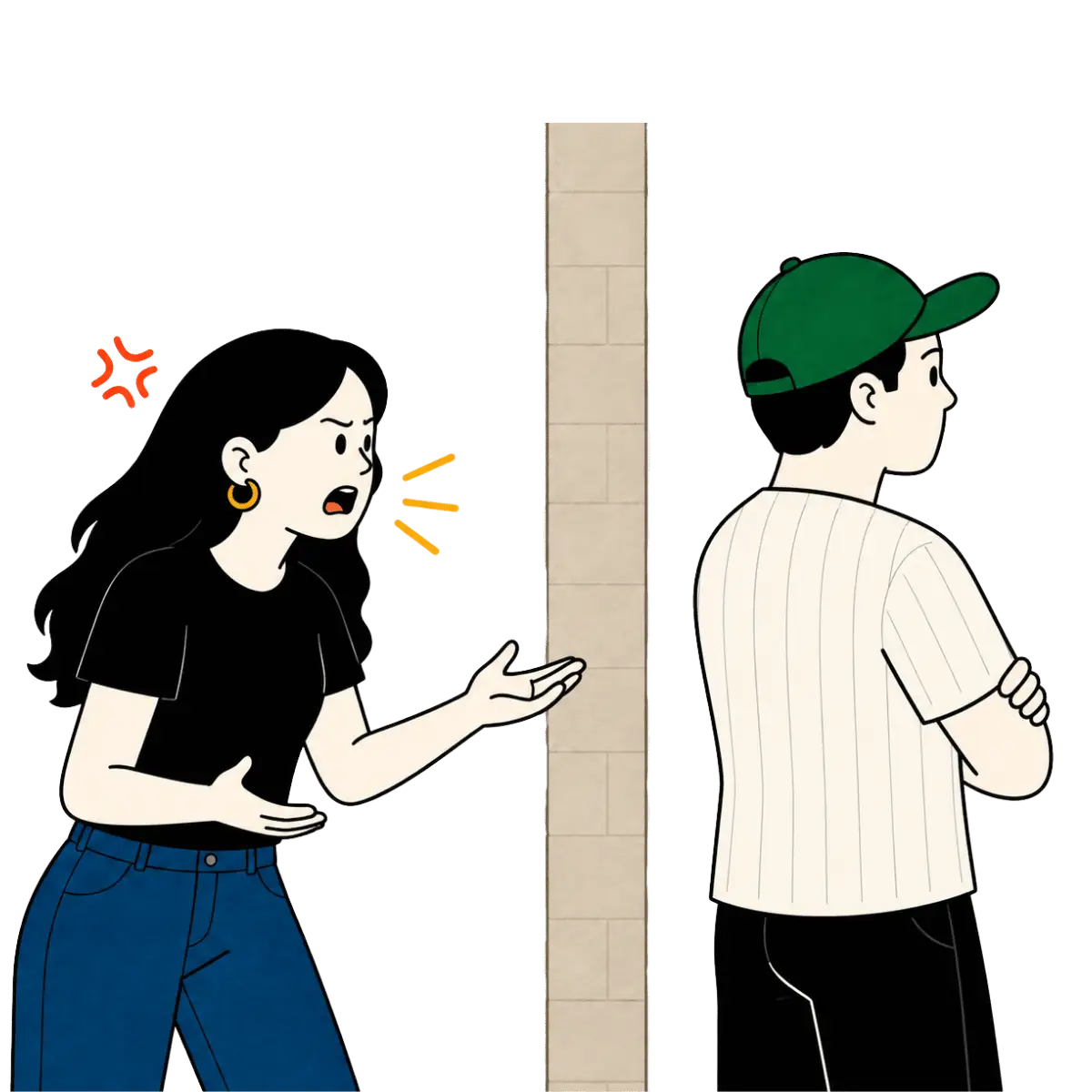 Alguno reclama porque quiere sentirse escuchado y el otro se defiende, se cierra o deja de hablar. 
